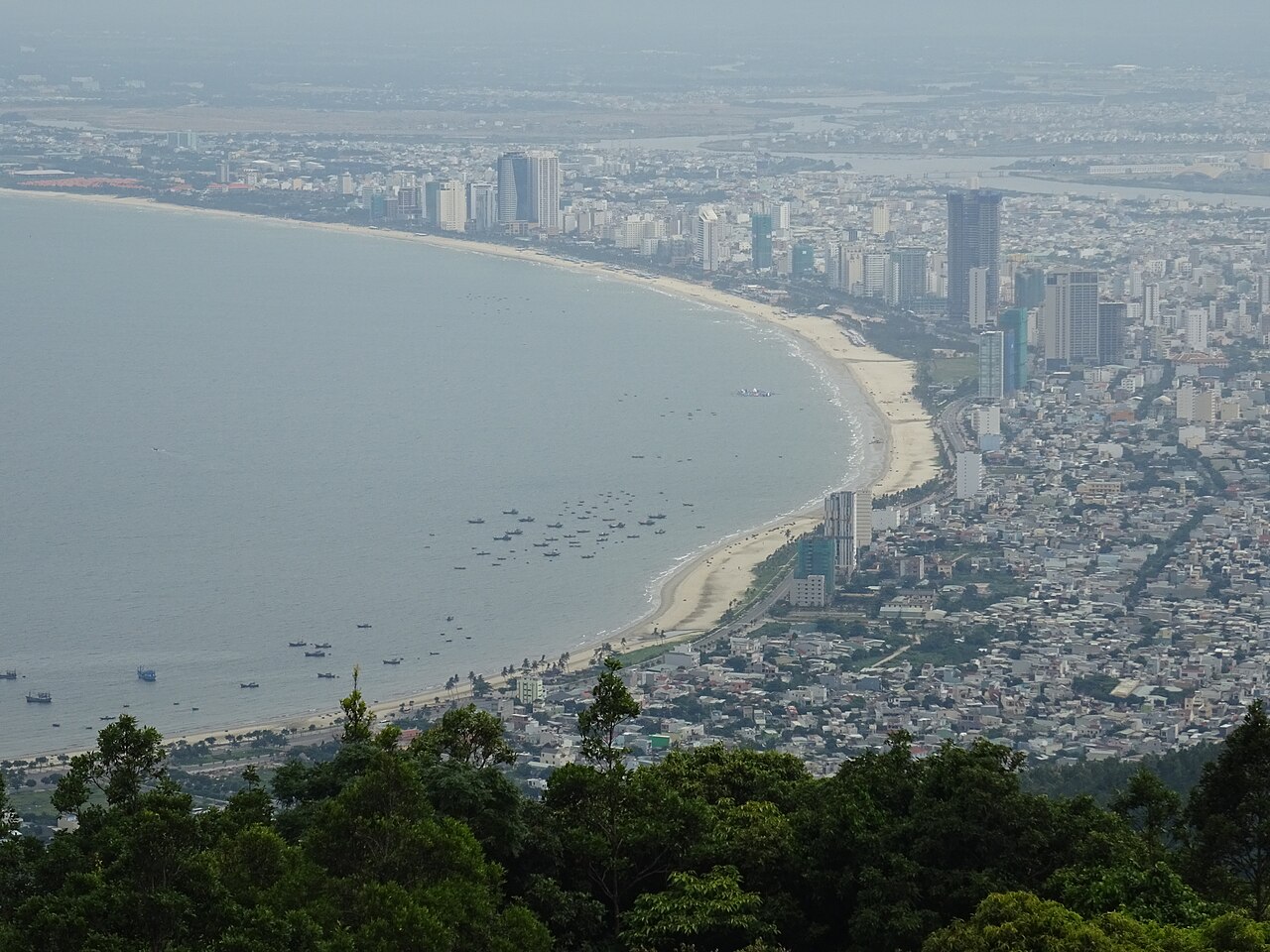 My Khe Beach in Da Nang seen from Son Tra Mountain