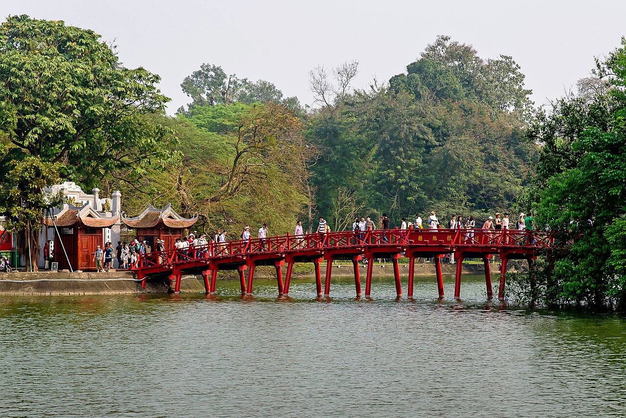Hoan Kiem Lake in central Hanoi