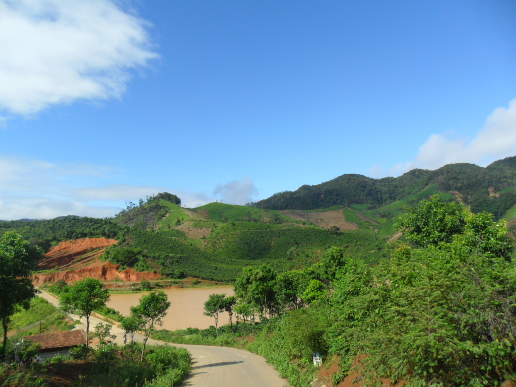 Central Highlands landscape on the transit route between Pleiku and Kon Tum