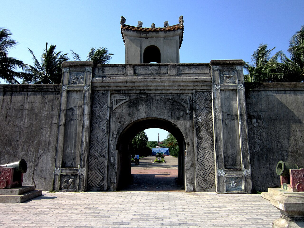 Quang Tri Citadel memorial gate on the central heritage corridor