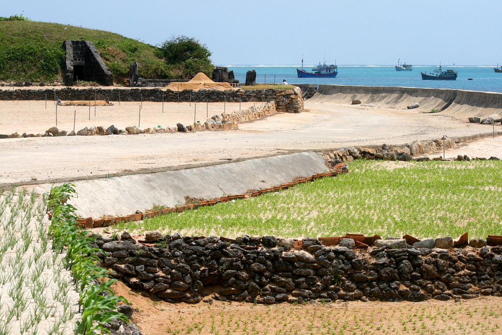 Panoramic coastline of Ly Son volcanic island